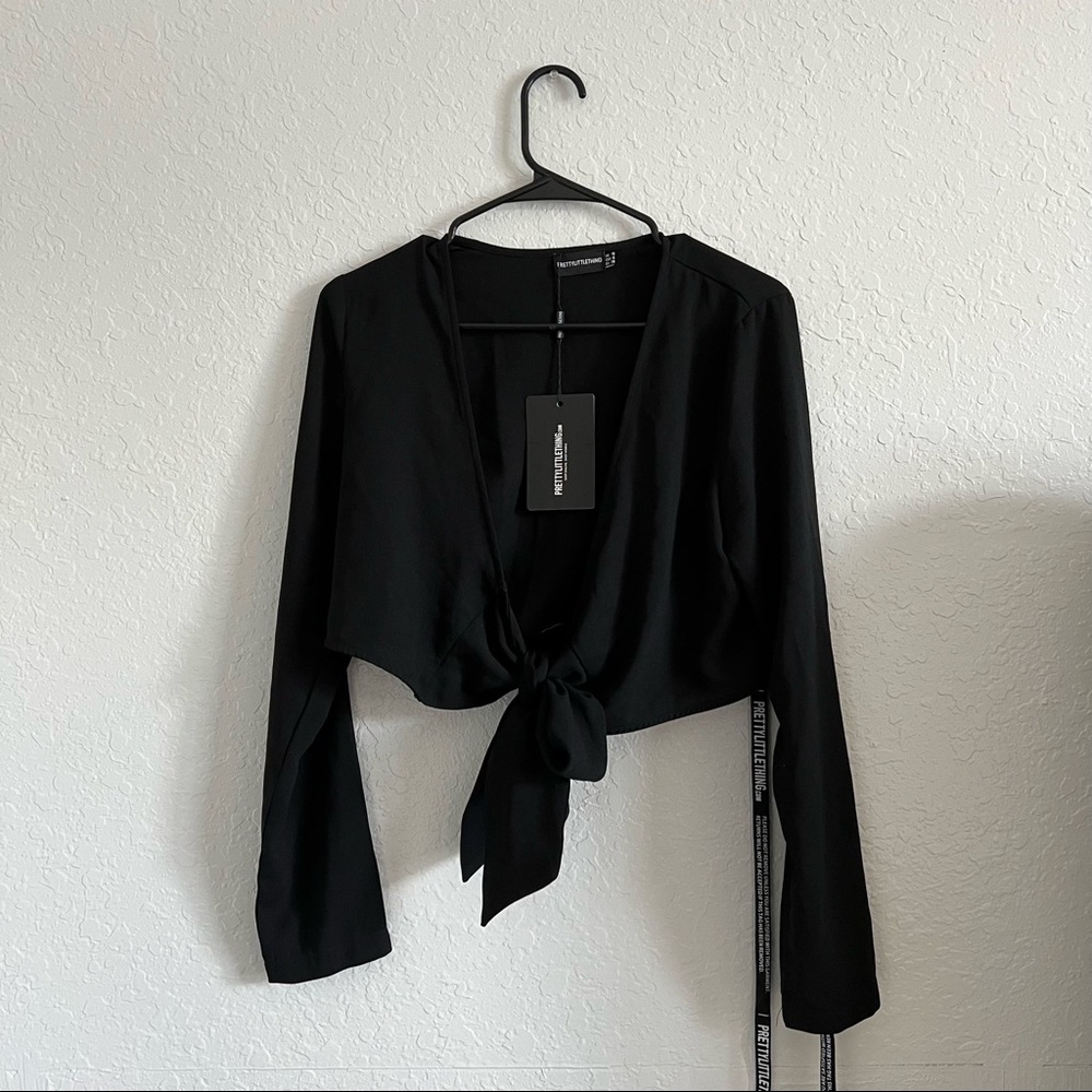 Black tie front top